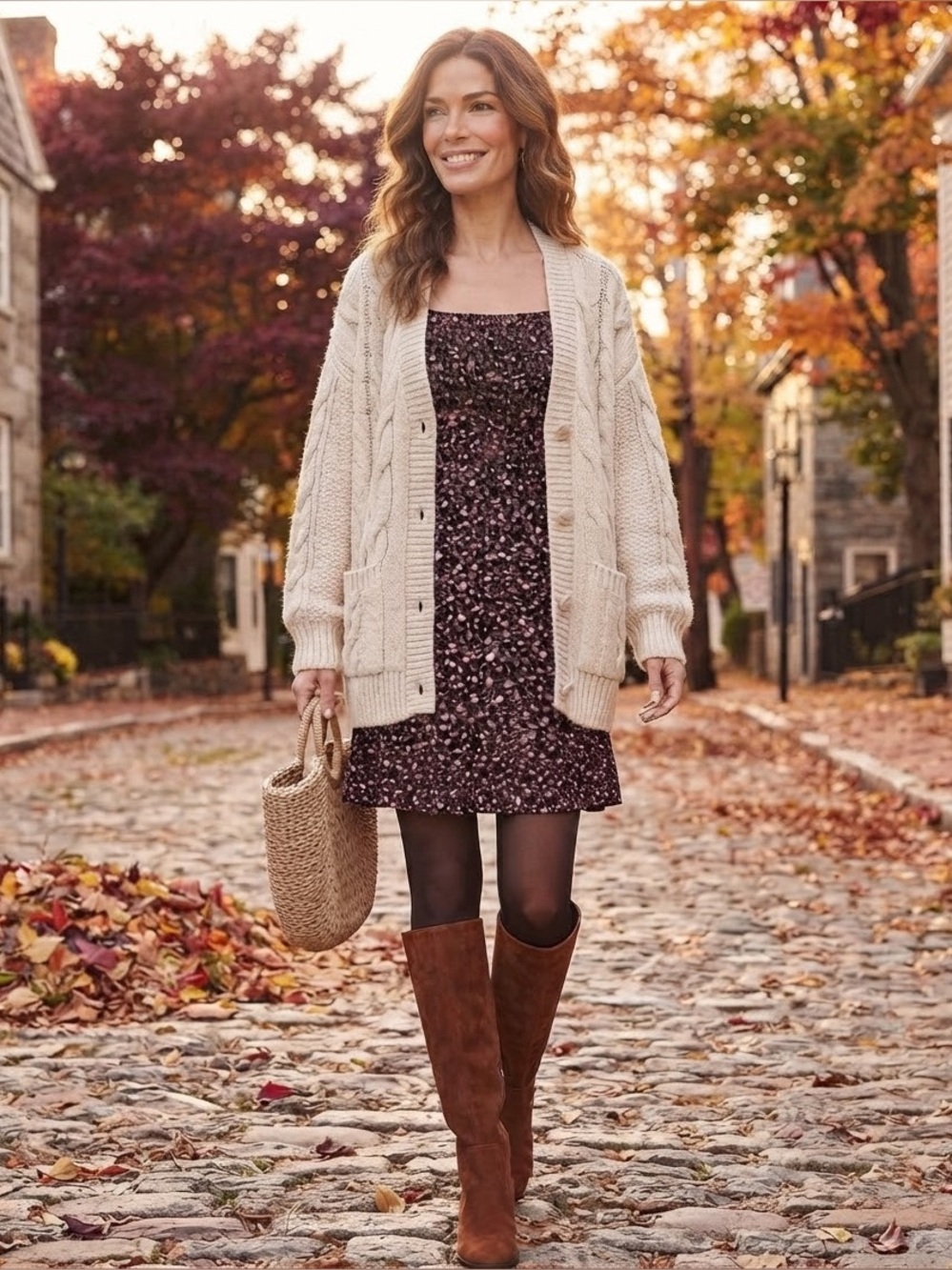 Free People full Smocked front mini Dress with Pink Floral Print Lace-Up Back